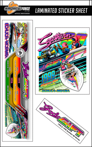 Gods Gift Southern 80 Sticker Sheet